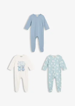 bonprix Lot de 3 dors-bien 100% coton|Enfant Vêtements Enfant|Bodies & Grenouillères