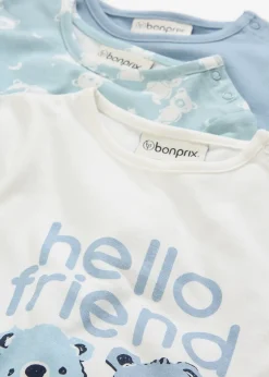 bonprix Lot de 3 dors-bien 100% coton|Enfant Vêtements Enfant|Bodies & Grenouillères
