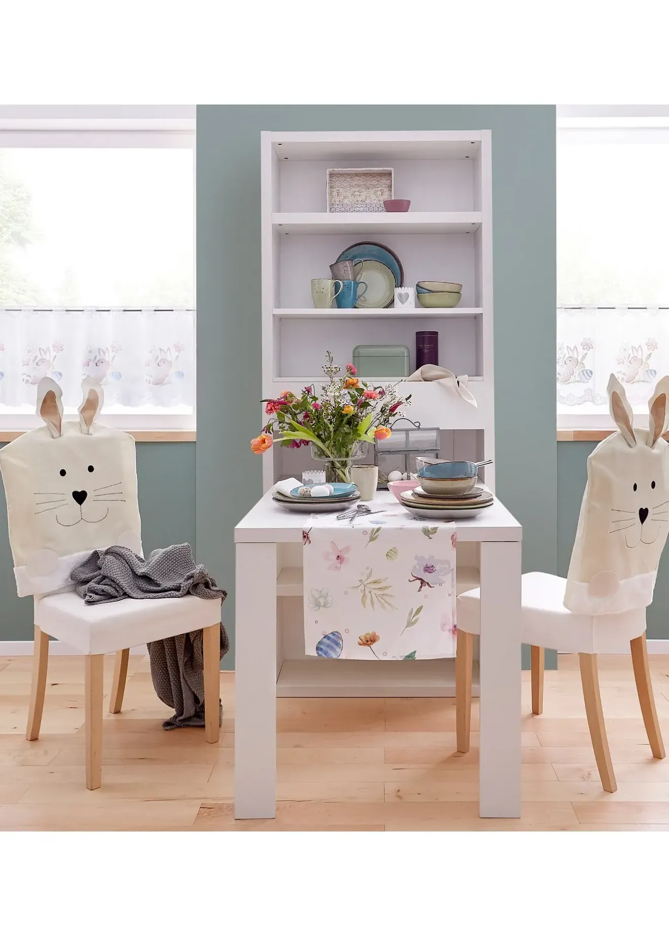 bonprix Jetés & Housses De Canapé|Textiles Maison|Lot de 4 housses de chaise en forme de lapin