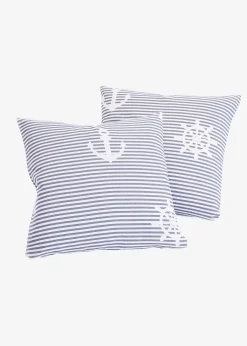 bonprix Chambre À Coucher·Housses De Coussin & Co|Salon·Housses De Coussin|Lot de 2 housses de coussin motif marin
