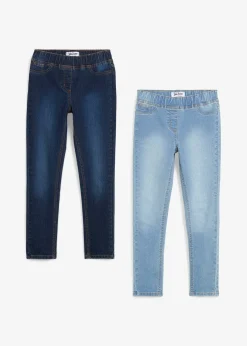bonprix Lot de 2 jeggings taille mi-haute|Enfant Vêtements Enfant|Filles 9-16 Ans·Lot De 2 Articles Et Plus