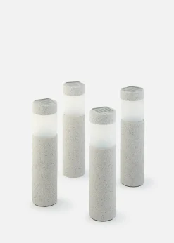 bonprix Lot de 4 lampes déco solaires de chemin| Jardin & Balcon·Déco De Jardin & Éclairage|Déco De Jardin & Éclairage