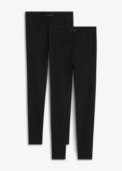 bonprix Lot de 2 leggings 7/8|Femme Basiques|Pantalons