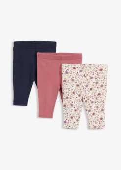 bonprix Lot de 3 leggings 100% coton|Enfant Vêtements Enfant|Lot De 2 Articles Et Plus