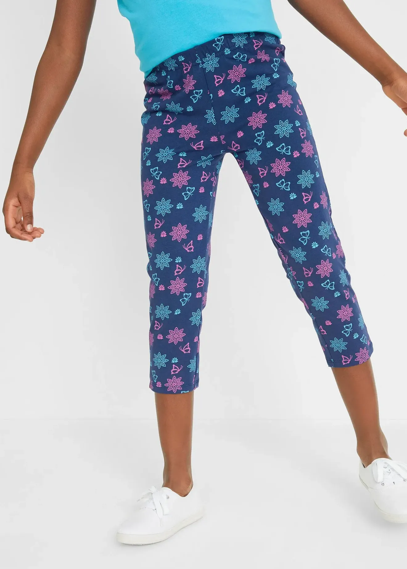 bonprix Lot de 2 leggings 3/4 en coton extensible|Enfant Vêtements Enfant|Filles 9-16 Ans·Lot De 2 Articles Et Plus