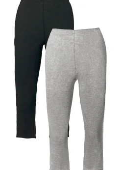 Femme bonprix Basiques|Pantalons|Lot de 2 leggings corsaire étroits