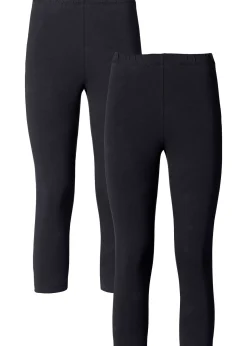 bonprix Lot de 2 leggings corsaires|Femme Basiques|Pantalons