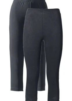 bonprix Lot de 2 leggings corsaire étroits|Femme Basiques|Pantalons