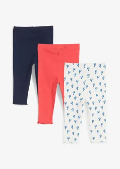 Enfant bonprix Vêtements Enfant|Lot De 2 Articles Et Plus|Lot de 3 leggings côtelés avec coton