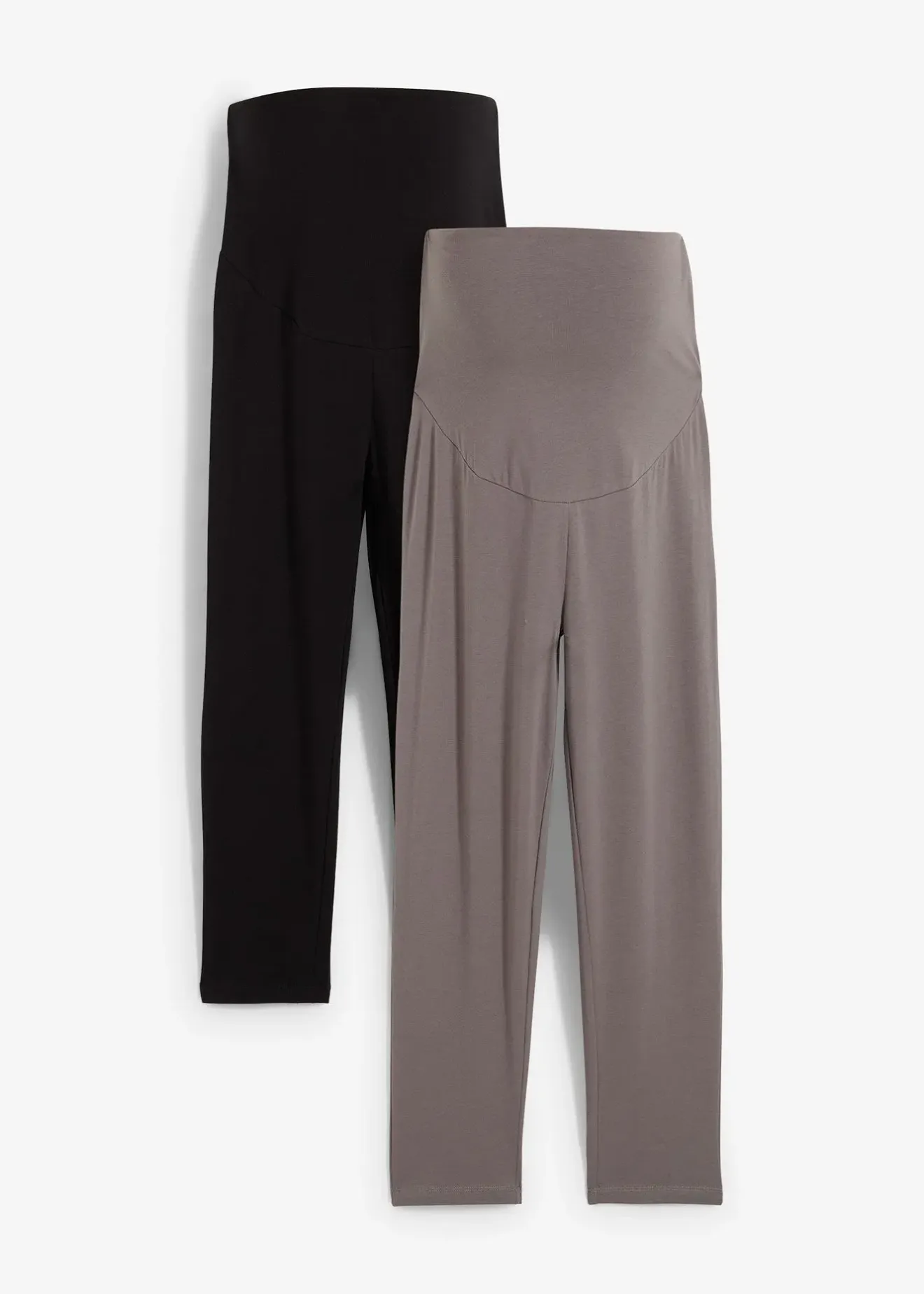 bonprix Lot de 2 leggings de grossesse, longueur 3/4|Femme Femme Enceinte