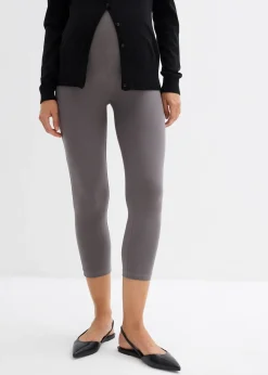 bonprix Lot de 2 leggings de grossesse, longueur 3/4|Femme Femme Enceinte