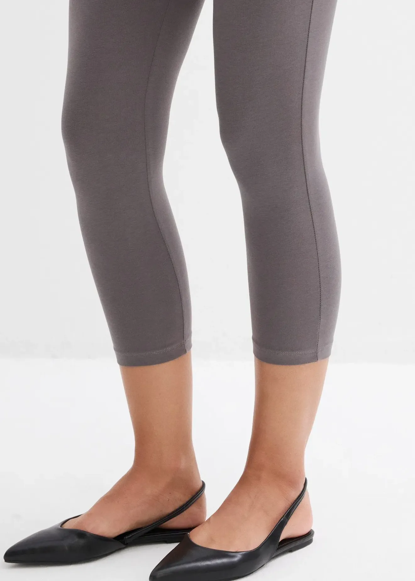 bonprix Lot de 2 leggings de grossesse, longueur 3/4|Femme Femme Enceinte