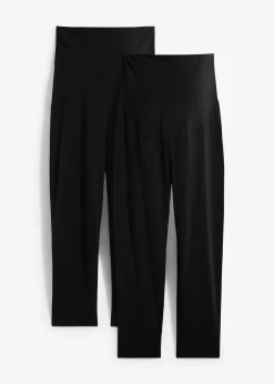 Femme bonprix Femme Enceinte|Lot de 2 leggings de grossesse, longueur 3/4