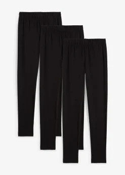 Enfant bonprix Vêtements Enfant|Filles 9-16 Ans·Lot De 2 Articles Et Plus|Lot de 3 leggings en coton extensible