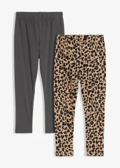 bonprix Lot de 2 leggings en coton extensible|Enfant Vêtements Enfant|Filles 2-8 Ans·Lot De 2 Articles Et Plus