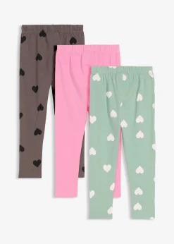 bonprix Lot de 3 leggings en coton extensible|Enfant Vêtements Enfant|Filles 2-8 Ans·Lot De 2 Articles Et Plus