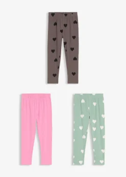 bonprix Lot de 3 leggings en coton extensible|Enfant Vêtements Enfant|Filles 2-8 Ans·Lot De 2 Articles Et Plus