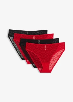 bonprix Lot de 4 maxi slips en dentelle|Femme Bas