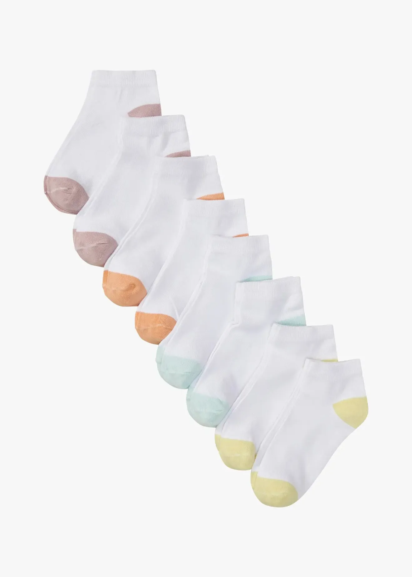 bonprix Lot de 8 paires de chaussettes courtes coton|Femme Lot De 2 Articles Et Plus|Filles·Collants