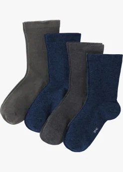 Femme bonprix Chaussettes|Socquettes|Lot de 4 paires de chaussettes à bord non comprimant