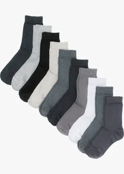 Femme bonprix Lot De 2 Articles Et Plus|Garçons·Collants|Lot de 10 paires de chaussettes en coton majoritaire