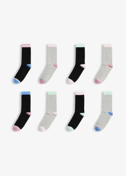 bonprix Lot de 4 paires de chaussettes|Femme Chaussettes & Collants
