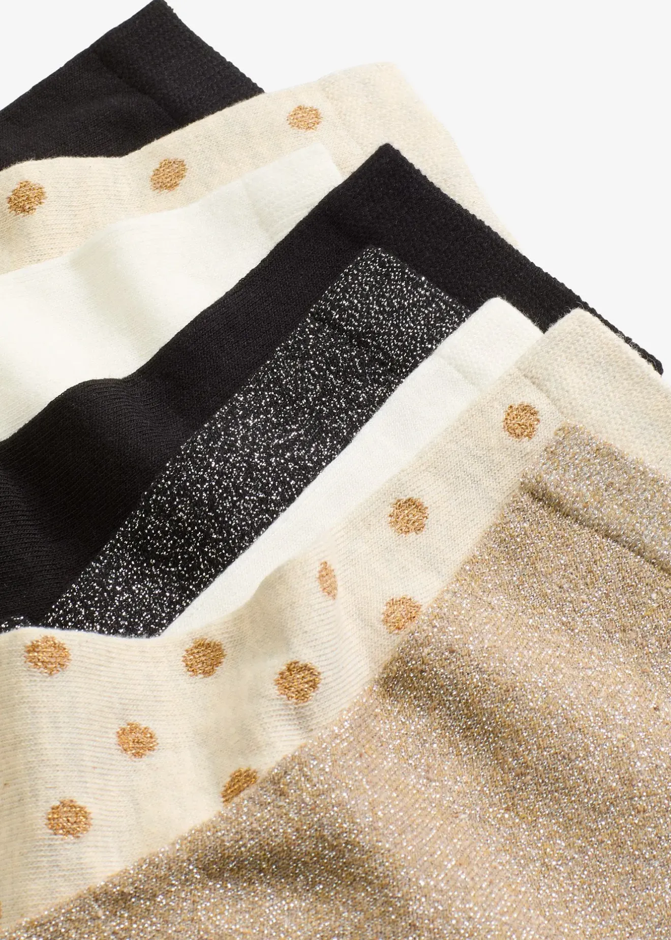 bonprix Lot de 8 paires de chaussettes courtes avec lurex|Femme Chaussettes & Collants