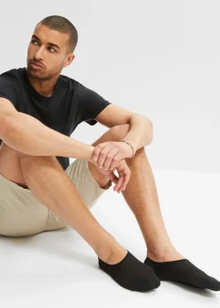 bonprix Lot de 5 paires de protège-pieds en polyester rafraîchissant|Femme Chaussettes|Socquettes