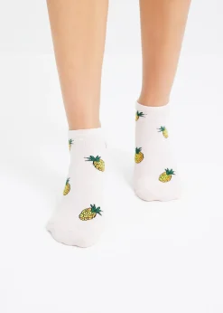 Femme bonprix Chaussettes & Collants|Lot de 6 paires de socquettes en coton majoritaire