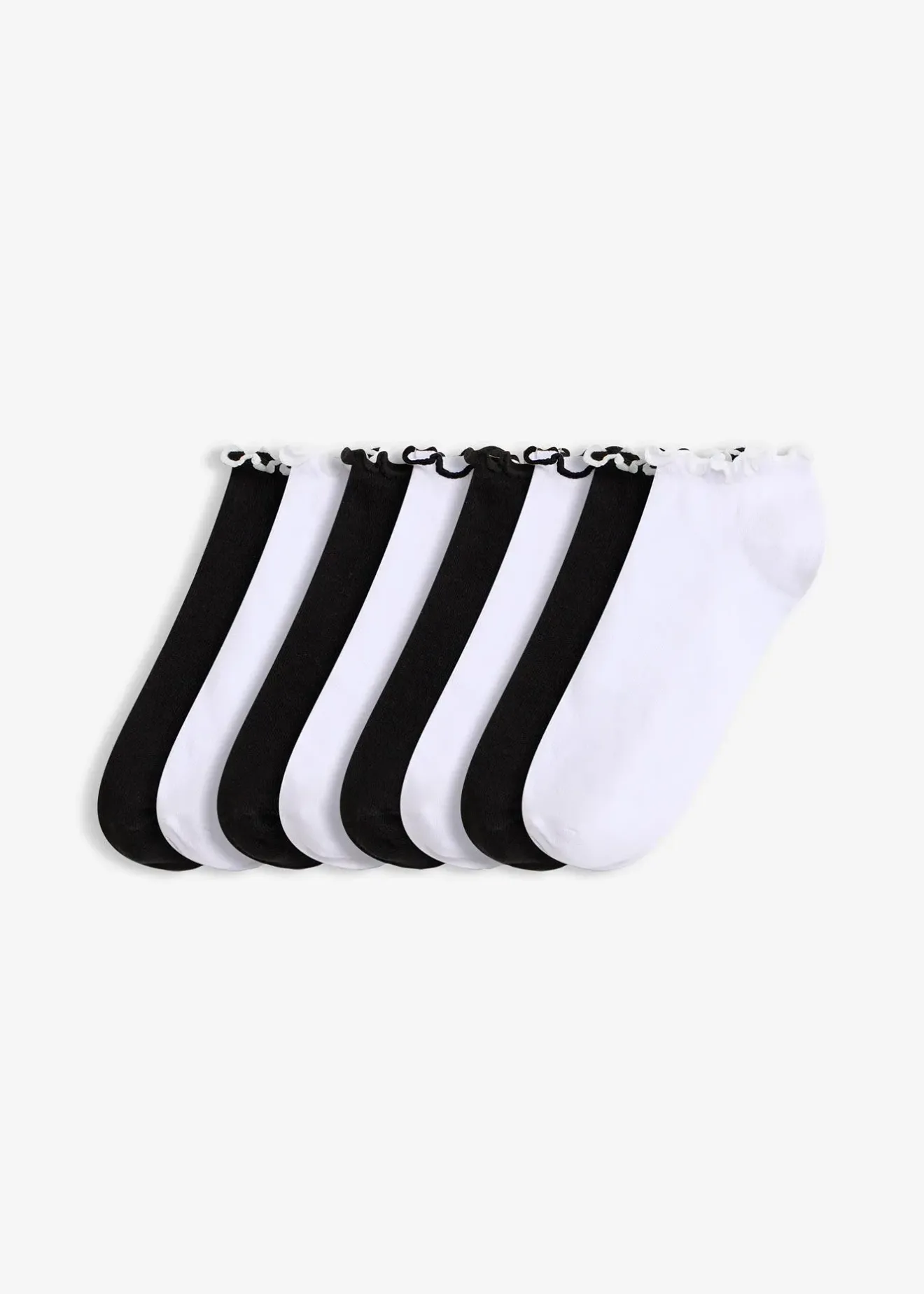 bonprix Lot de 8 paires de socquettes coton|Femme Chaussettes & Collants