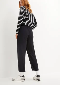 Femme bonprix Sweats|Pantalons|Lot de 2 pantalons 7/8 en jersey à taille haute