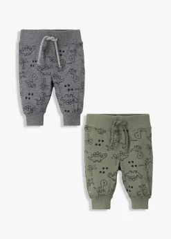 bonprix Lot de 2 pantalons bébé en coton|Enfant Vêtements Enfant|Lot De 2 Articles Et Plus