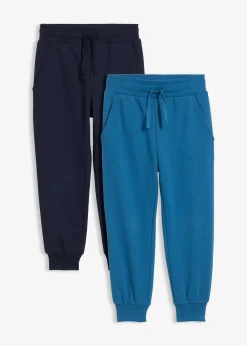 bonprix Lot de 2 pantalons de jogging doux en coton mélangé|Enfant Vêtements Enfant|Garçons 2-8 Ans·Lots De 2 Articles Et Plus