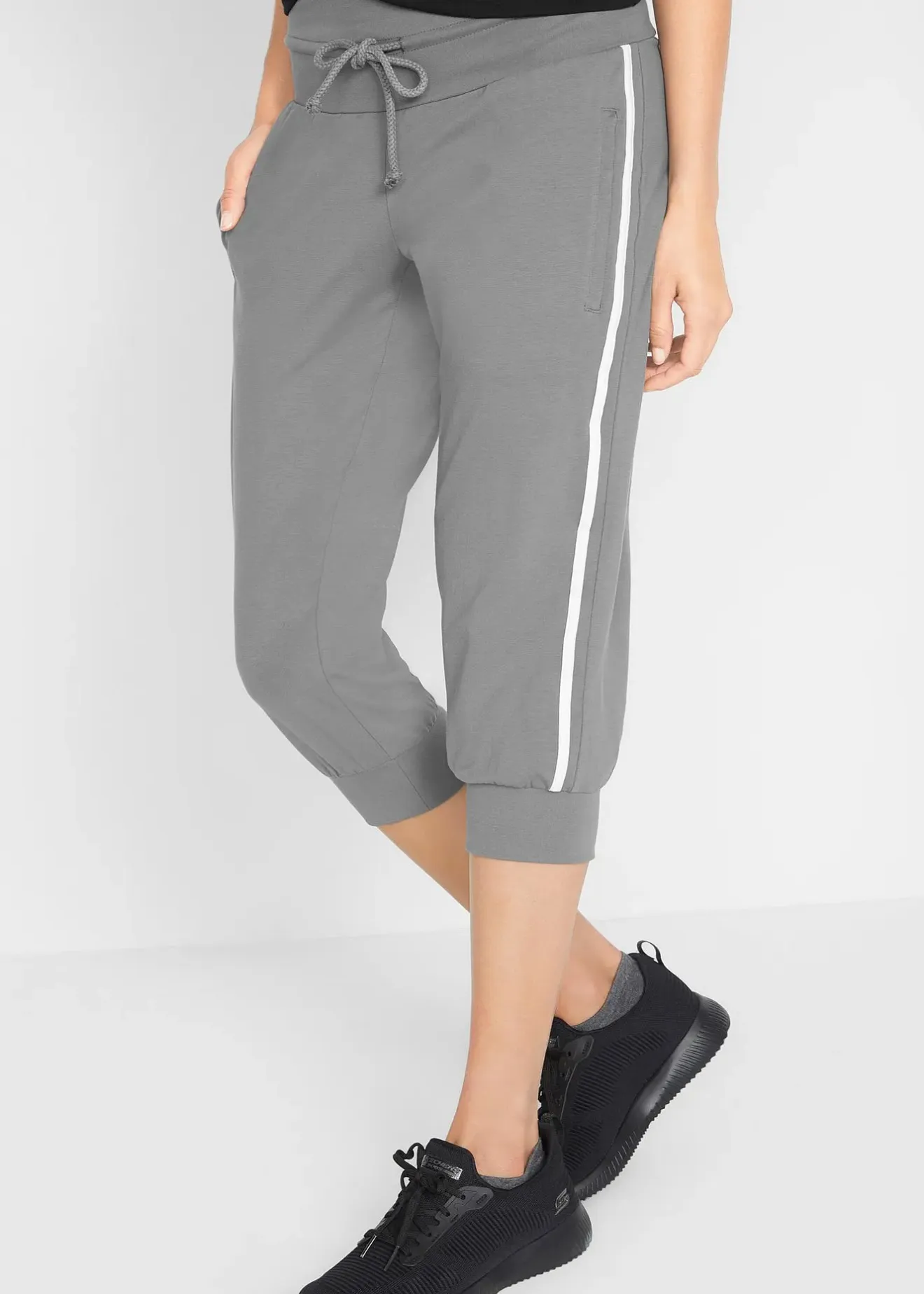 bonprix Lot de 2 pantalons de jogging en coton, longueur 3/4|Femme Vêtements De Sport|Sweats