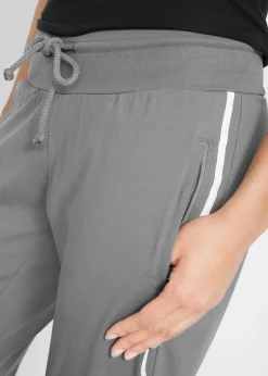 bonprix Lot de 2 pantalons de jogging en coton, longueur 3/4|Femme Vêtements De Sport|Sweats