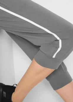bonprix Lot de 2 pantalons de jogging en coton, longueur 3/4|Femme Vêtements De Sport|Sweats