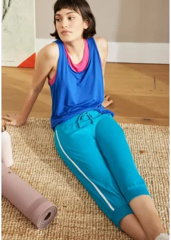 Femme bonprix Vêtements De Sport|Sweats|Lot de 2 pantalons de jogging en coton, longueur 3/4