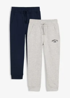 bonprix Lot de 2 pantalons de jogging doux en coton mélangé|Enfant Vêtements Enfant|Garçons 2-8 Ans·Lots De 2 Articles Et Plus