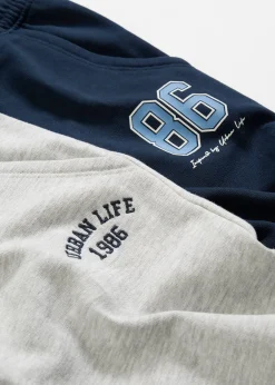 bonprix Lot de 2 pantalons de jogging doux en coton mélangé|Enfant Vêtements Enfant|Garçons 2-8 Ans·Lots De 2 Articles Et Plus