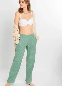 Femme bonprix Lingerie Nuit|Lot de 2 pantalons de pyjama 100% coton