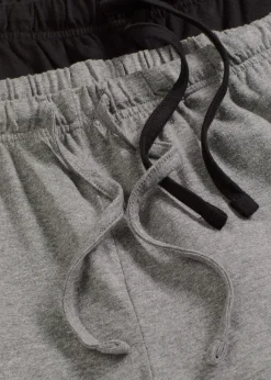 bonprix Lot de 2 pantalons de pyjama à poches latérales|Femme Lingerie Nuit