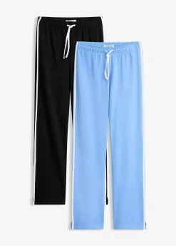 Femme bonprix Basiques|Sweats|Lot de 2 pantalons en molleton épais 100% coton