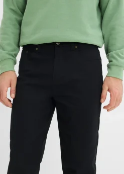 Homme bonprix Pantalons|Lot de 2 pantalons extensibles, coupe droite classique