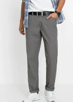 Homme bonprix Pantalons|Lot de 2 pantalons regular, droits à taille élastiquée