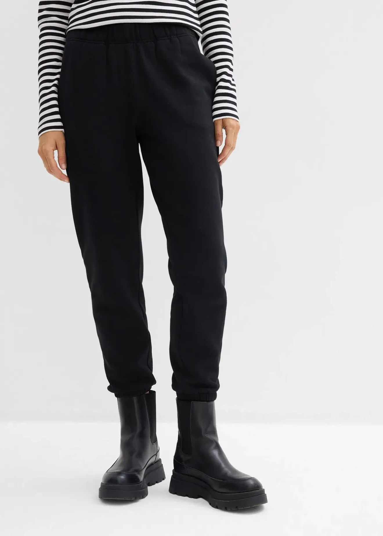 Femme bonprix Basiques|Sweats|Lot de 2 pantalons sweat 100% coton