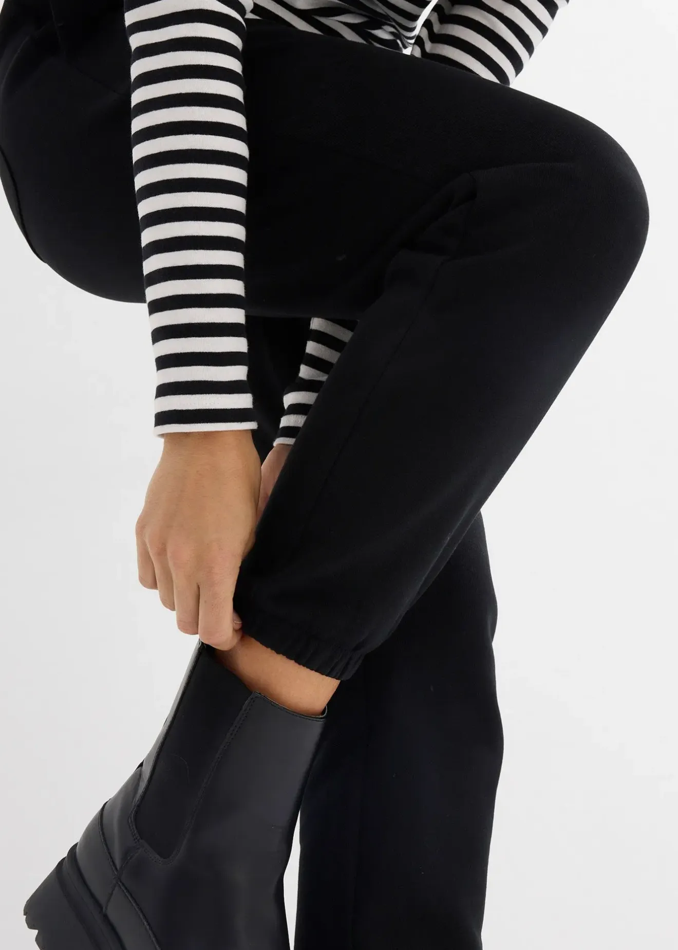 Femme bonprix Basiques|Sweats|Lot de 2 pantalons sweat 100% coton