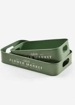 bonprix Lot de 2 plateaux| Jardin & Balcon·Déco De Jardin & Éclairage|Accessoires Déco