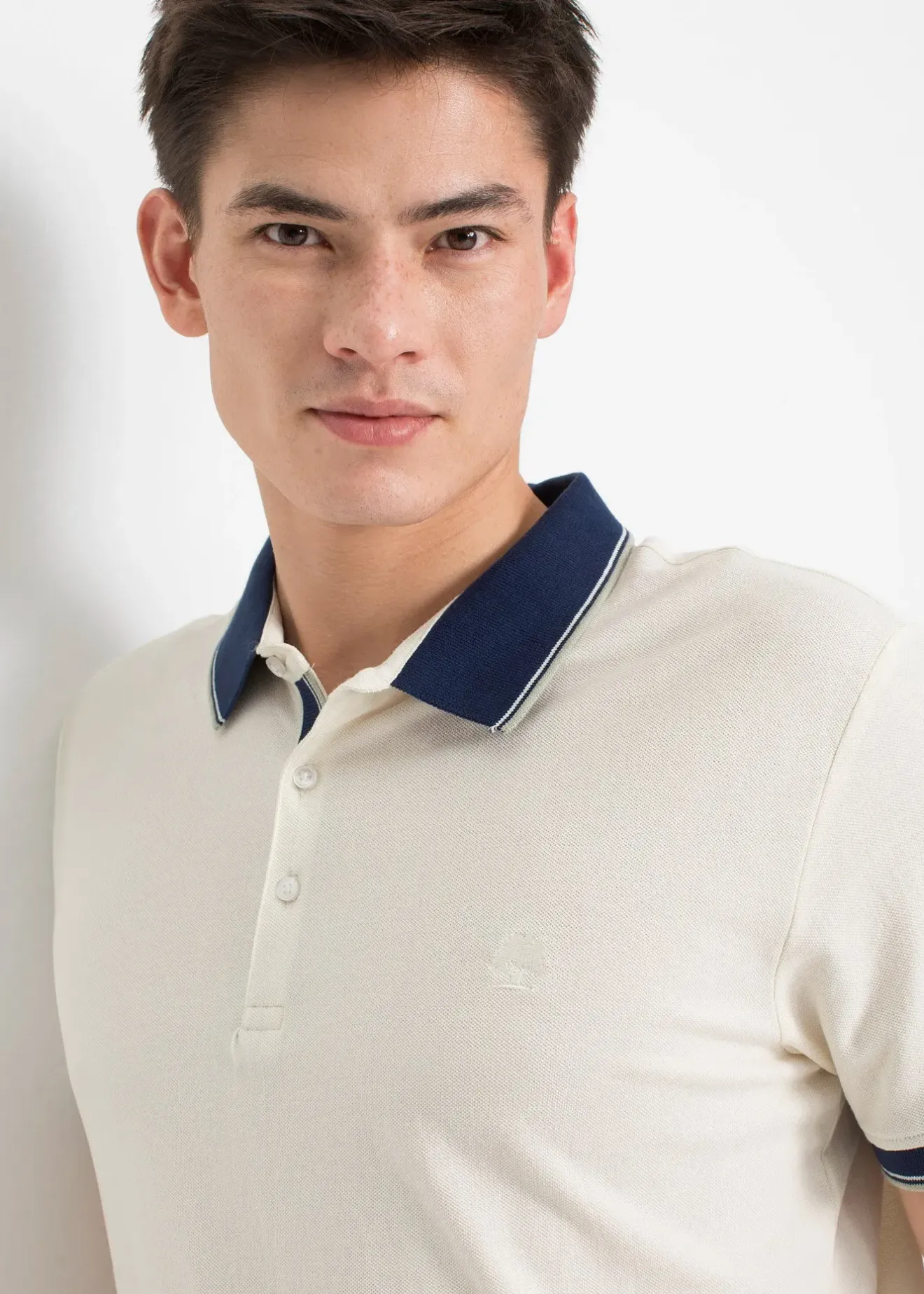 Homme bonprix T-Shirts & Polos|Lot de 3 polos en maille piquée, 100% coton