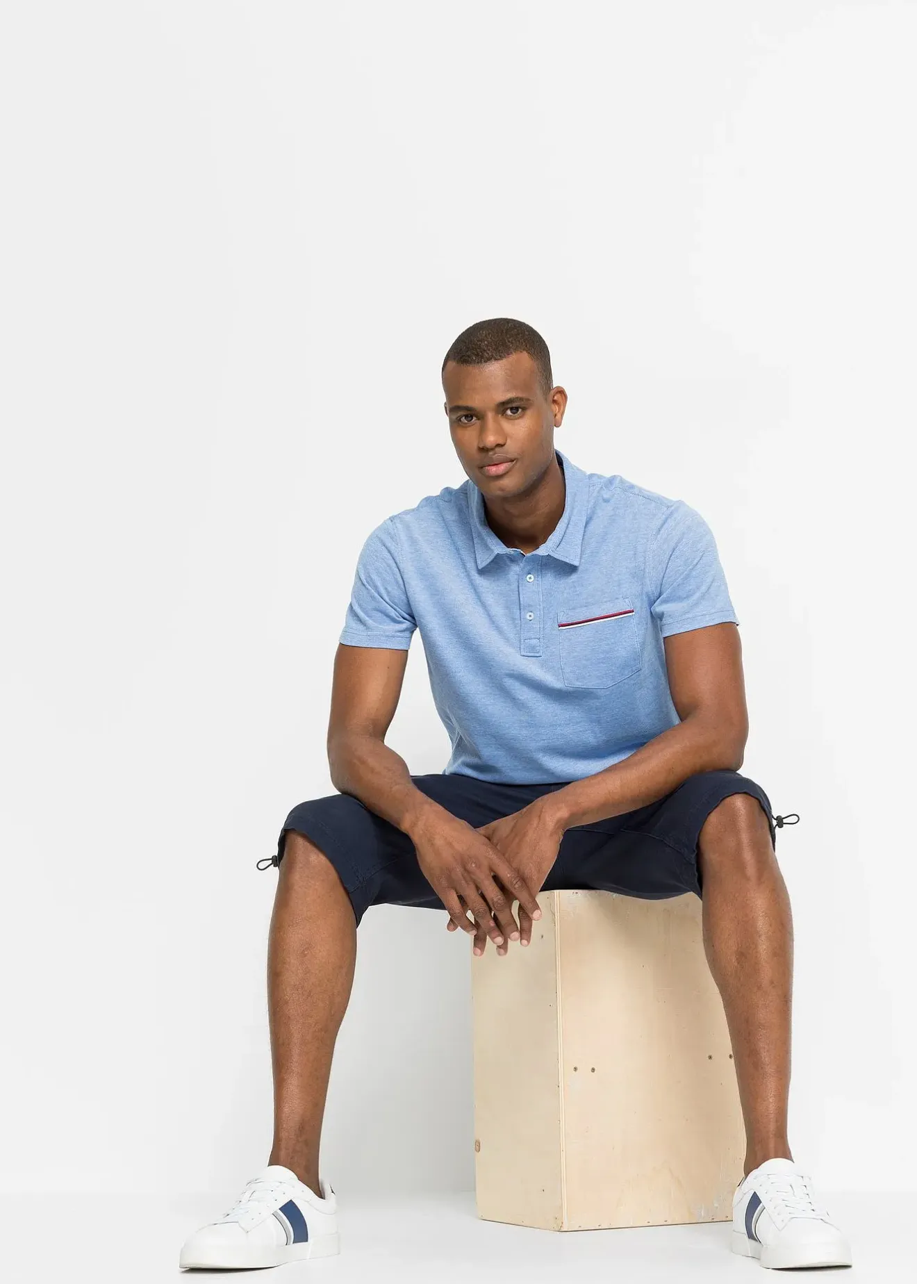 bonprix Lot de 2 polos en maille piquée, 100% coton|Homme T-Shirts & Polos