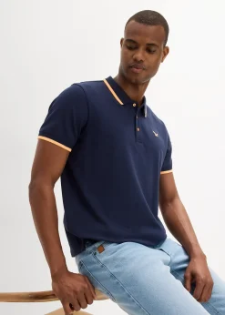 bonprix Lot de 2 polos en maille piquée 100% coton|Homme T-Shirts & Polos